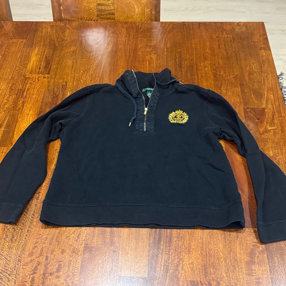 Y2K Lauren Ralph Lauren (LRL) half-zip pullover sweatshirt